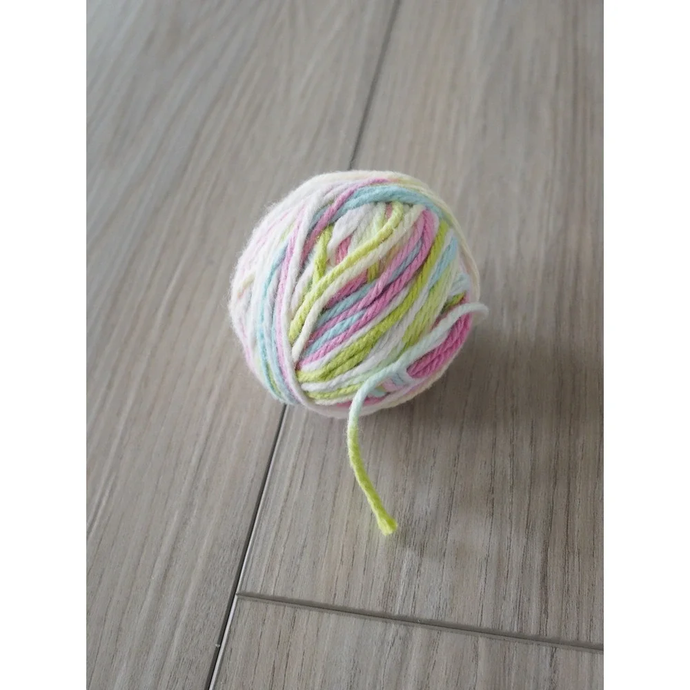 Lily Sugar n Cream Multicolor Cotton Yarn Partial Rolls Craft Scrap Lot Good
